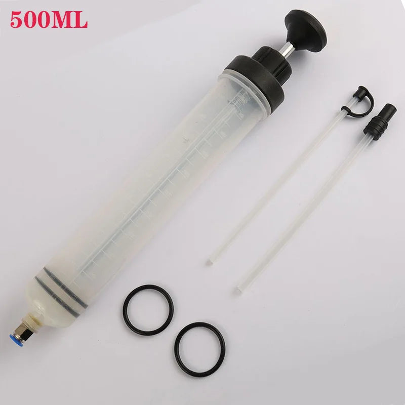 Car Oil & Brake Fluid Extractor – Manual Syringe Pump for Oil Change, Vacuum Suction, Fuel Transfer Hand Pump