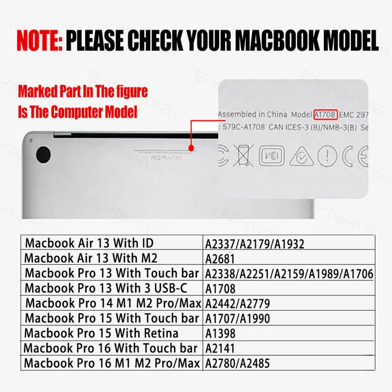 HD Clear Screen Protector for MacBook Pro & Air — Soft Film for 13", 14", 15", 16" (M1 & M2, Pro & Max)
