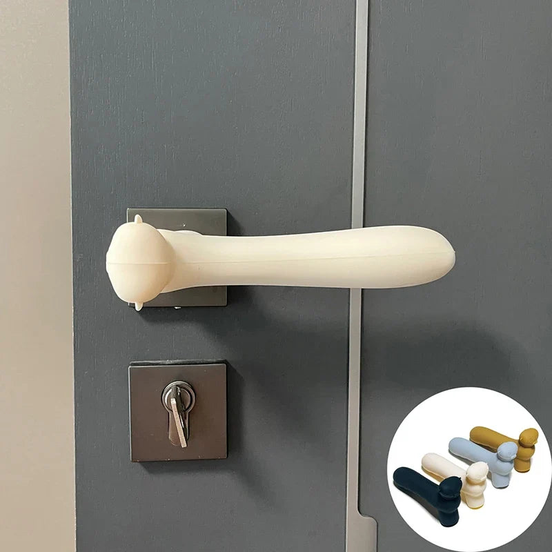 Silicone Door Knob Cover - Anti-Collision Handle Protector Wall Guard for Home