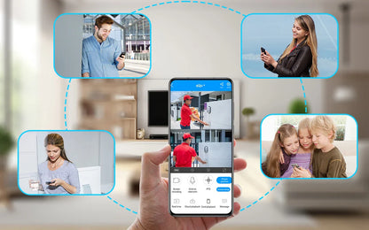 Lenovo 4K IP Camera – 5G WiFi Dual-Lens Smart Home CCTV, Wireless Surveillance with Auto Tracking, Security & Baby Monitor