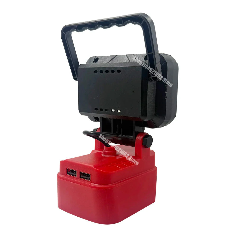 18V Lithium Battery LED Work Light – USB Charger Hand Lantern for Makita, Milwaukee & Dewalt Power Tools