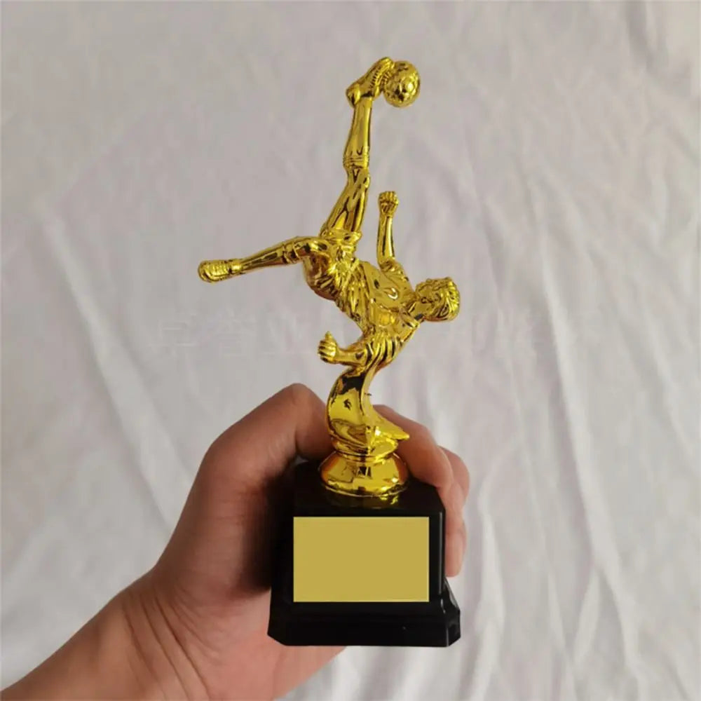 Children’s Gold Trophy – Plastic Football Award Cup, Soccer Competition Souvenir & School Reward Small Prize