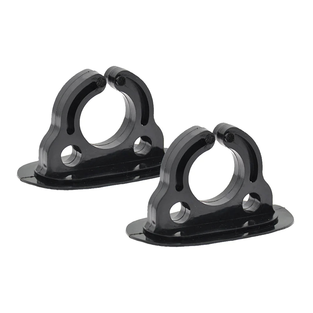 2/4PCS Paddle Storage Holders – Plastic Rubber Clips for Kayak, Canoe, Rowing & Inflatable Boat Oar Keeper