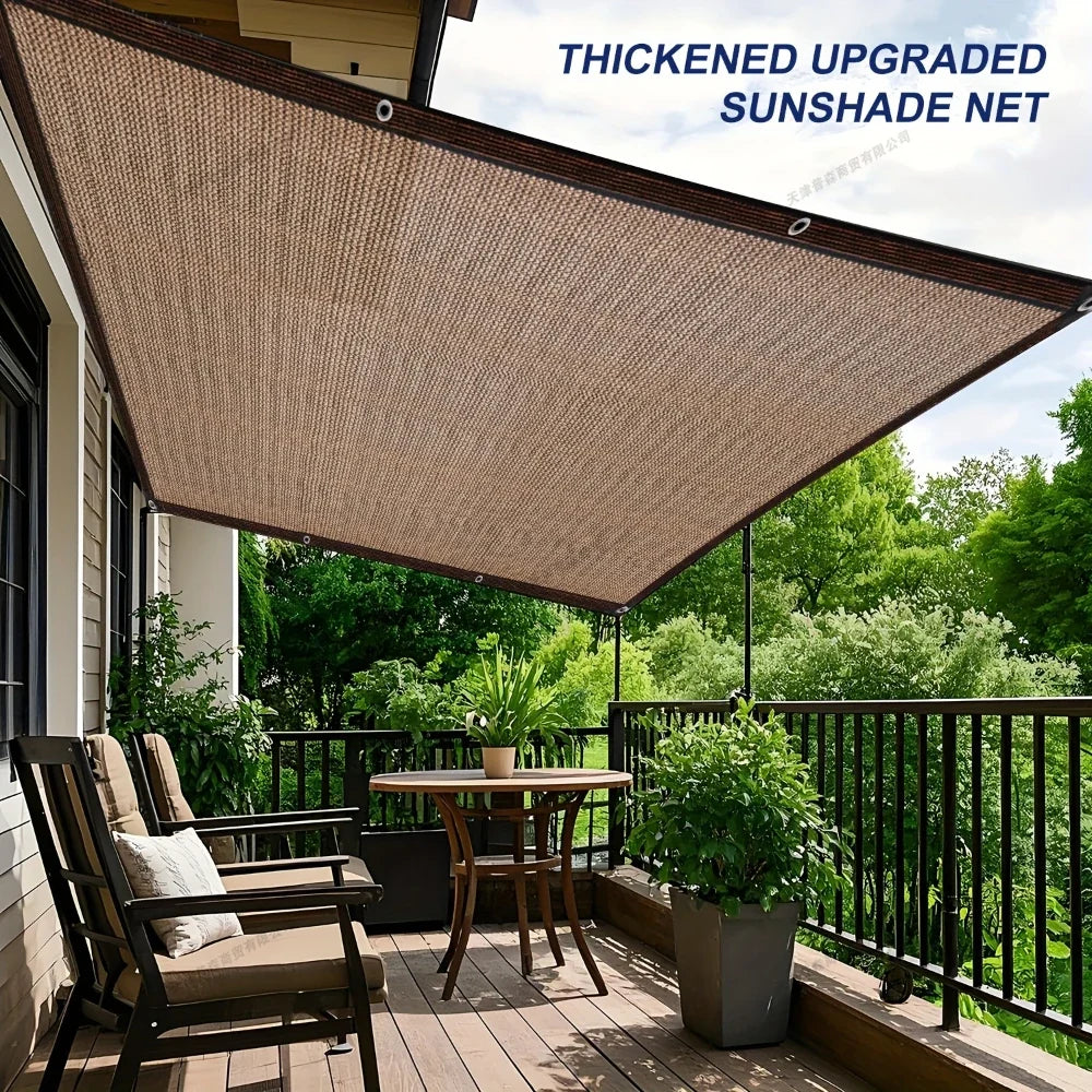 Garden Shade Cloth - Sun Shade Fabric with Grommets for Patio, Pergola, Garden & Greenhouse