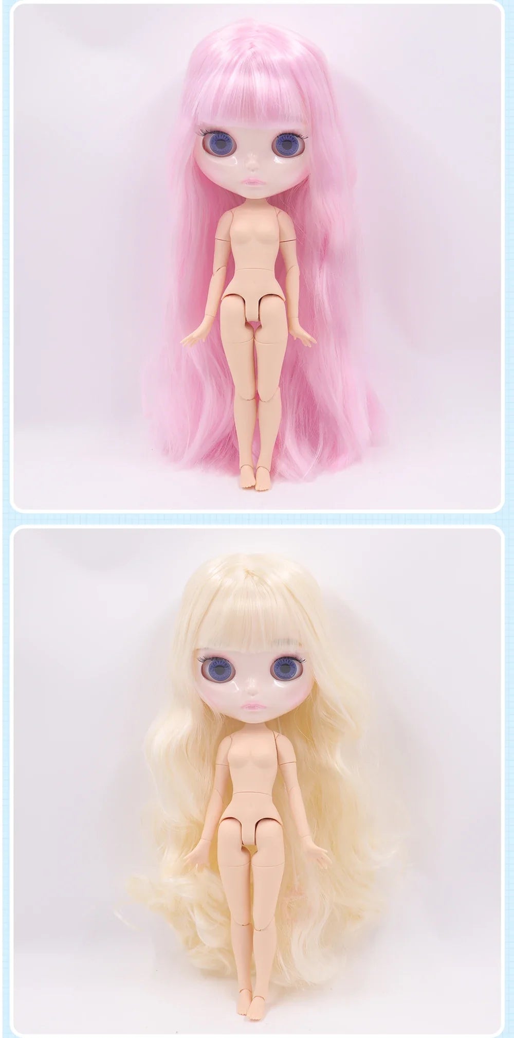 ICY DBS Blythe Doll 1/6 Joint Body 30cm BJD – Shiny Face with Extra Hands, DIY Fashion Doll Gift