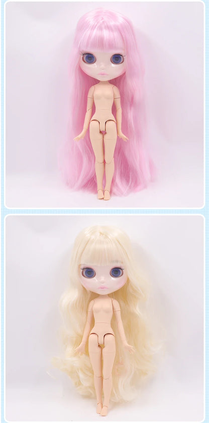 ICY DBS Blythe Doll 1/6 Joint Body 30cm BJD – Shiny Face with Extra Hands, DIY Fashion Doll Gift