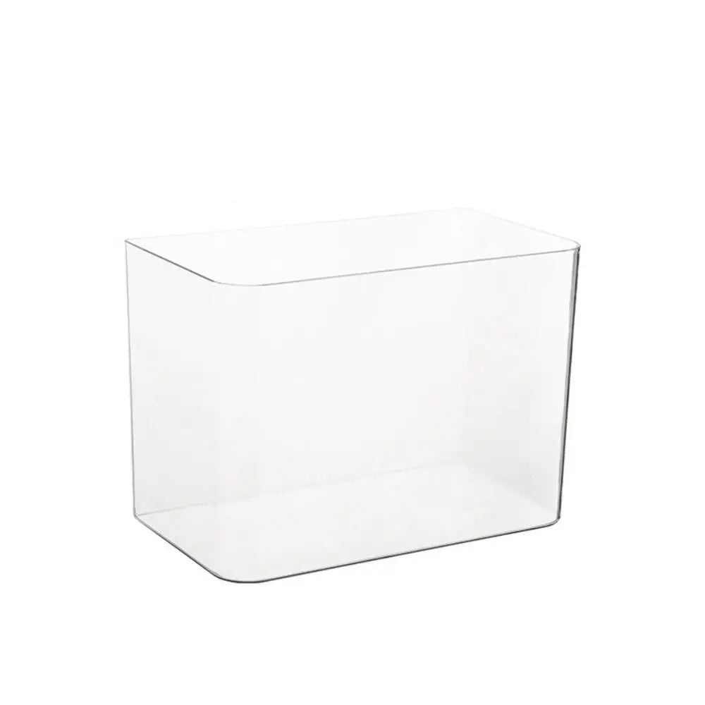 Transparent PET+ABS Fish Tank with Lid – Drop-Resistant Hydroponic Turtle Aquarium for Home