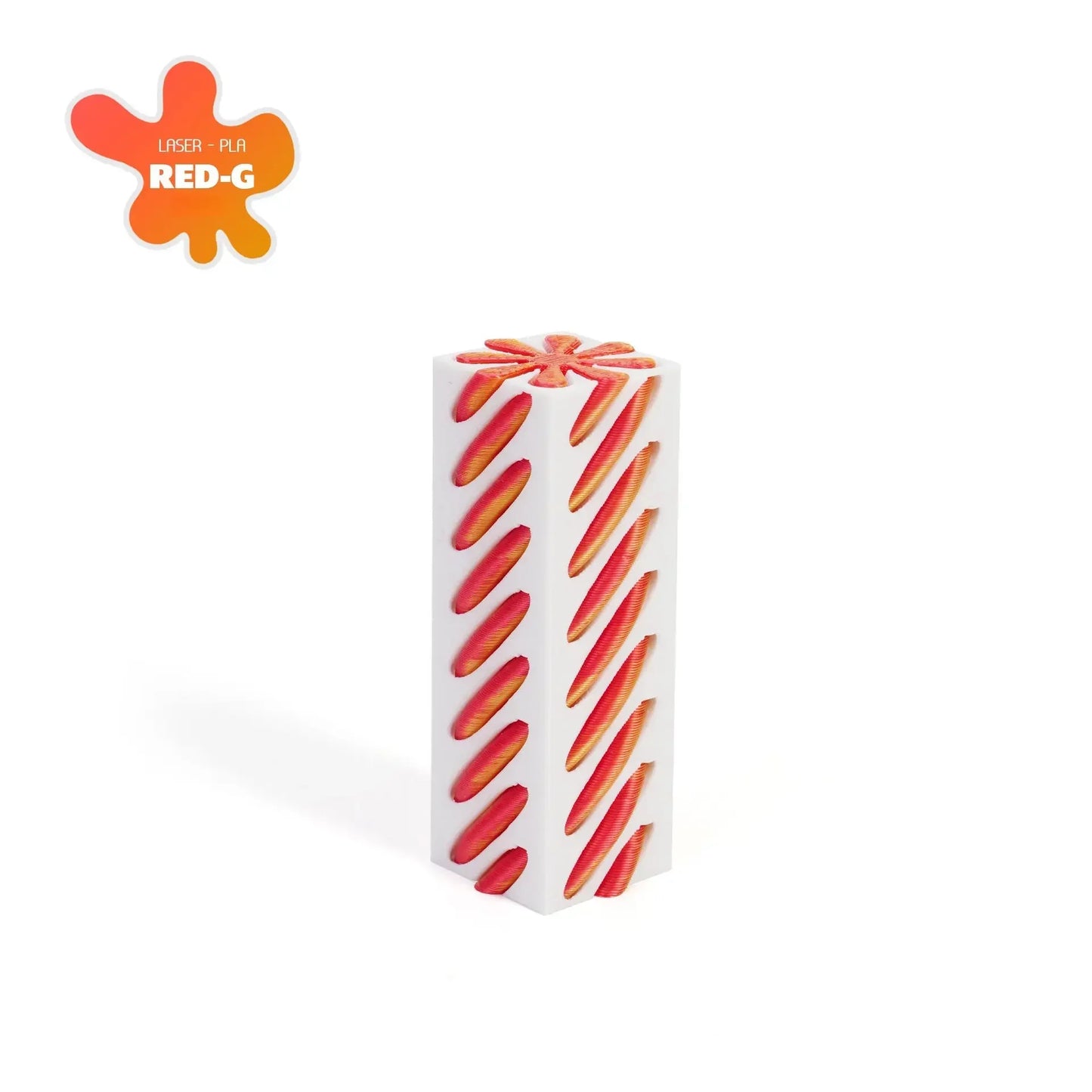 3D Printed Pyramid Impossible Pass-Through Fidget Toy – Spiral Helix Screw Decompression Sculpture Ornament