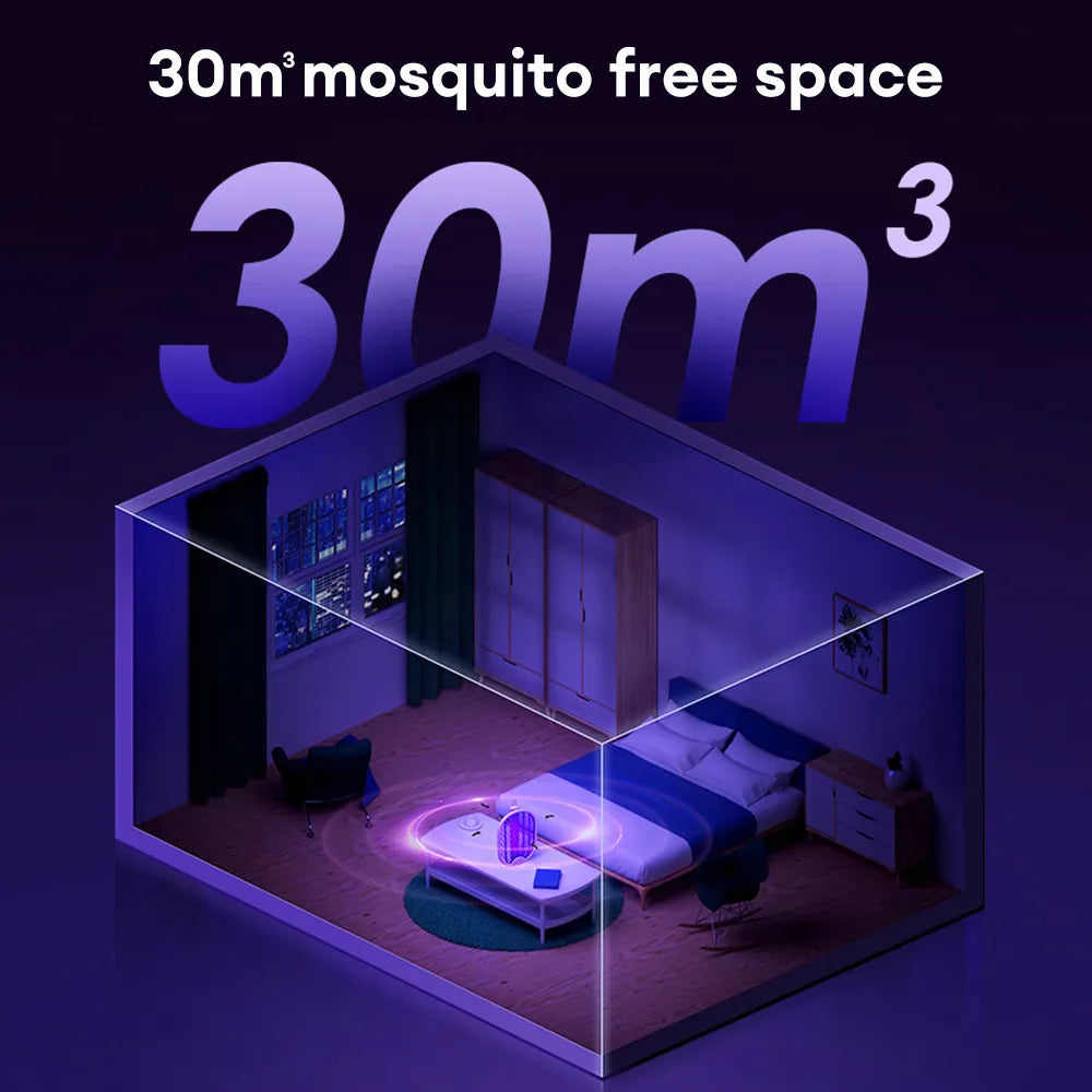 Foldable Electric Mosquito Killer Racket - USB Rechargeable Fly Swatter with UV Light Bug Zapper, 3000V Insect Killer Trap