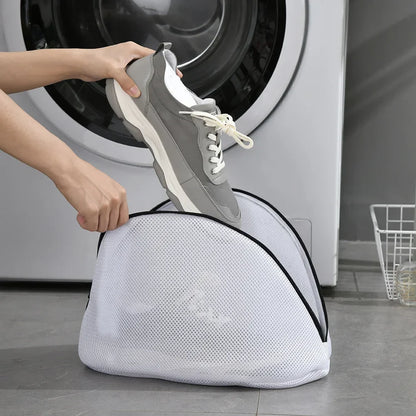 Reusable Zipper Laundry Bag for Washing Machine – Coarse Mesh Organizer for Lingerie, Shoes, Bras & Clothes