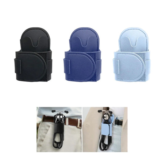 PU Leather Stethoscope Hip Holder — Comfortable Waist Bag Organizer and Protective Storage Carrier for Medical Accessories