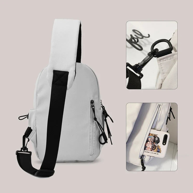 Men’s and Women’s Crossbody Bag – Lightweight Single Shoulder Chest Backpack for Cycling, Sports, and Mountain Climbing