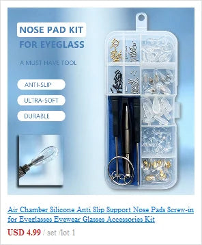Eyeglass & Sunglass Repair Kit | Mini Screwdriver, Screws, Nuts, Nose Pads & Optical Tool Set
