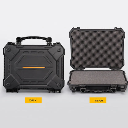 Tool Box Hard Carry Case – Waterproof Safety Carrying Case with PU, Portable Military Pistol Storage Bag and Foam Pads