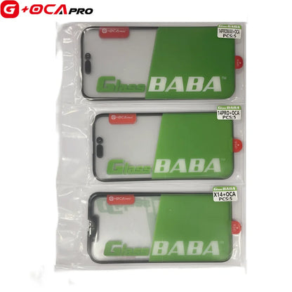 5PCS G+OCA Glass+BABA 2-in-1 Screen Protector — Touch Lens for iPhone 11/12/13/14 Plus/15/16 Pro Max/Mini/X/XS/XR Max