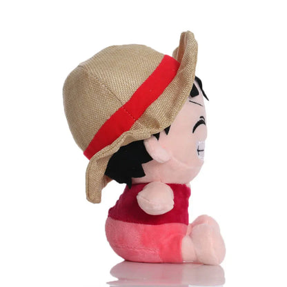 Japanese Anime One Piece Plush Toys — 25cm Luffy, Chopper, Ace & Roronoa Zoro Stuffed Dolls, Cute Cartoon Figure Kids Christmas Gift