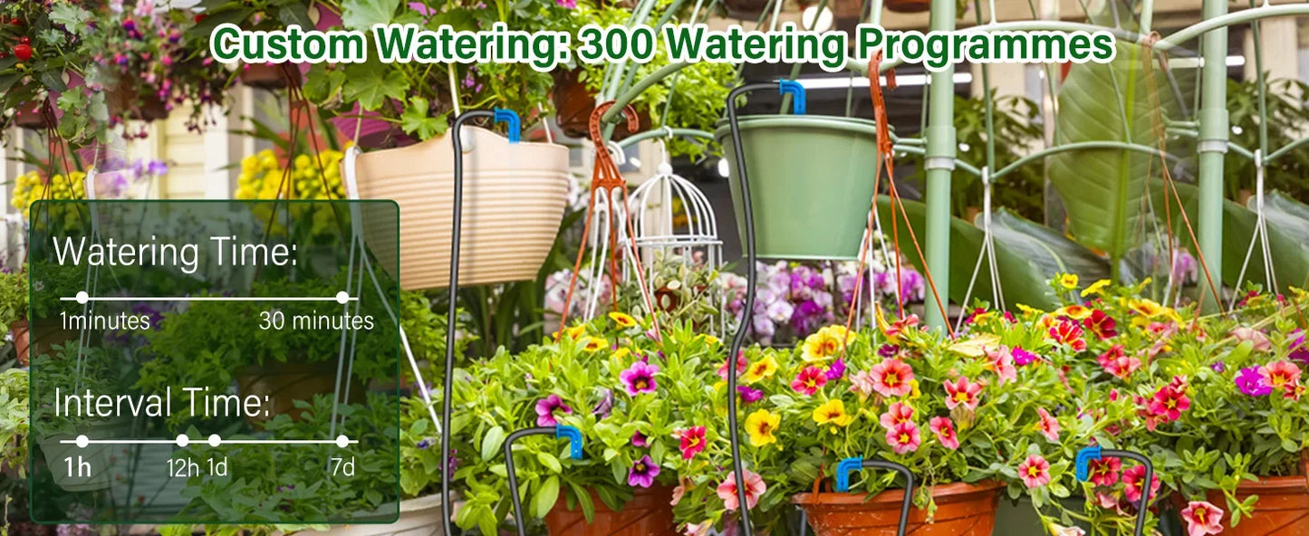 Solar Garden Drip Irrigation System — Automatic Balcony Watering DIY with Drip Hose