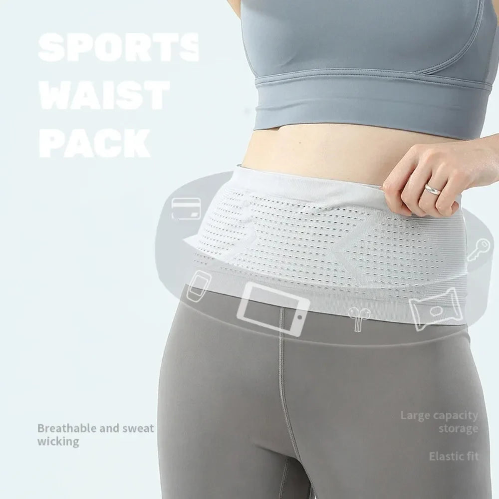 Seamless Sports Fanny Pack – Lightweight Breathable Running & Cycling Waist Bag for Phone