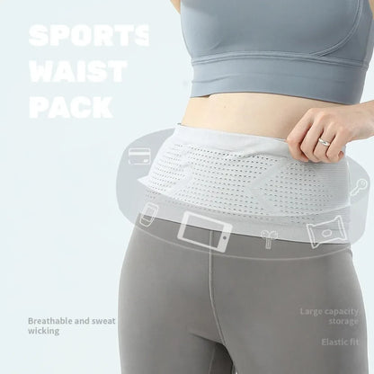Seamless Sports Fanny Pack – Lightweight Breathable Running & Cycling Waist Bag for Phone