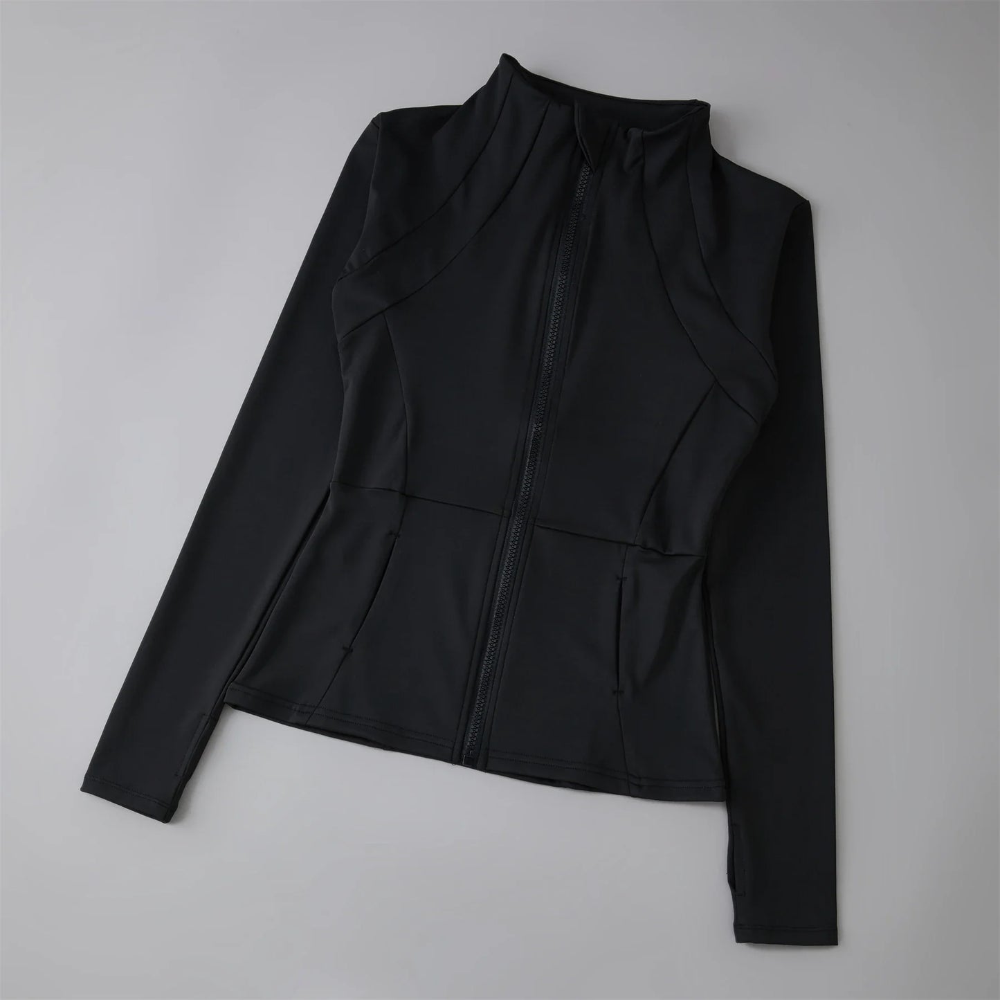 Women’s Yoga Windbreaker Jacket – Long Sleeve Sports Sweatshirt Running Workout Top Activewear Gym Sportswear