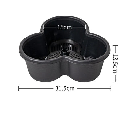 Vertical Stackable Garden Planter Tower - Multi-Layer Flower Pot with Rolling Casters