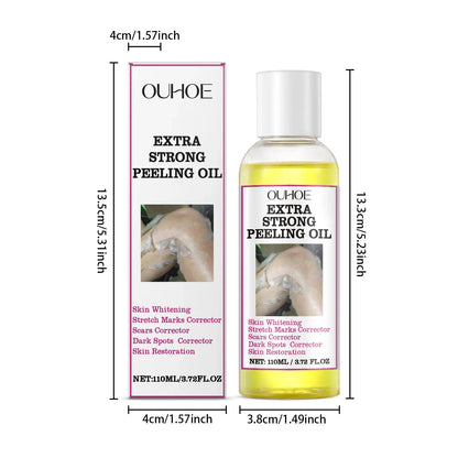 30/110ml Super Strength Yellow Peeling Oil – Brightening & Exfoliating Body Oil for Even Skin Tone & Moisturizing Care