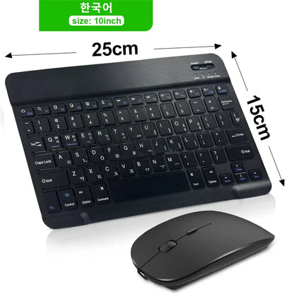 Bluetooth Wireless Keyboard & Mouse Set – Multi-Language Support for iOS, Android, Windows, iPad & Tablets