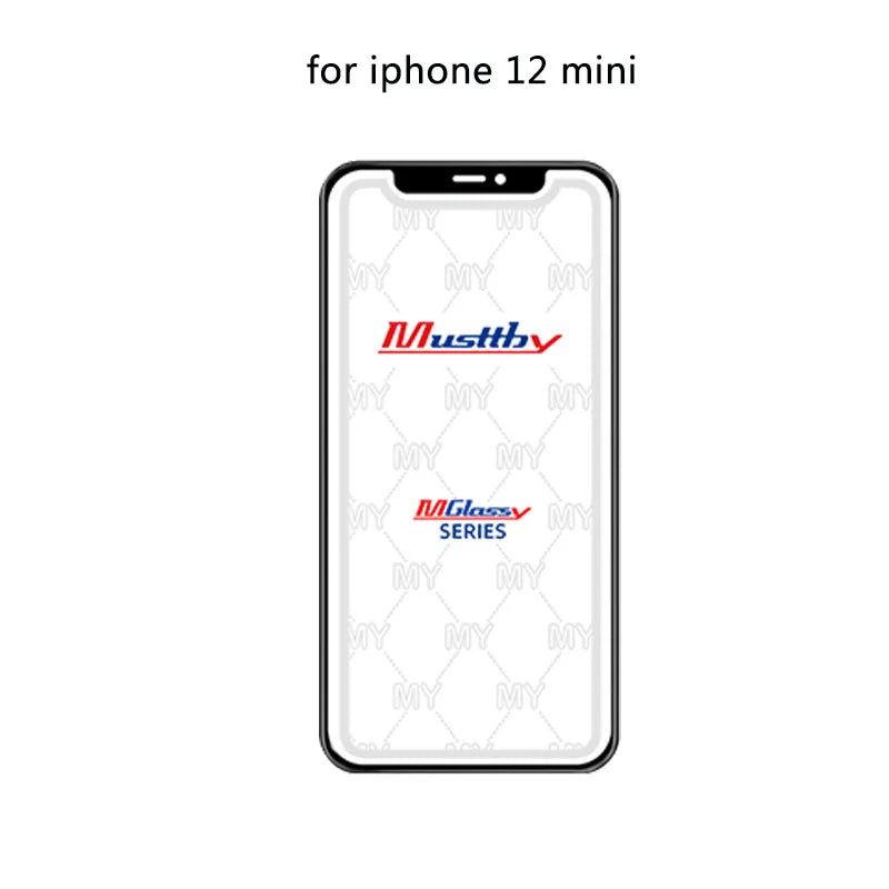 Musttby 5PCS Front Outer Glass + OCA for iPhone — 1:1 Original Touch Screen Repair for iPhone 11/12/13/14 Pro & X/XS Max