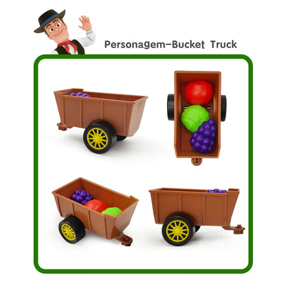 La Granja De Zenon Bartolito Pull-Back Toy Car – Inertia Car Set for Kids 1-3 Years, Birthday Gift