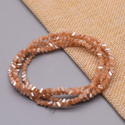 Yanqi Triangle Crystal Beads - 38 Colors 4mm Loose Glass Beads for DIY Jewelry Making Earrings Necklace Crafts