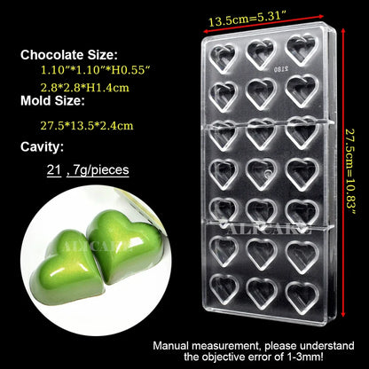 3D Polycarbonate Chocolate Mold - Sphere Diamond Chocolate Bomb & Bonbon Baking Mold for Professional Candy Making