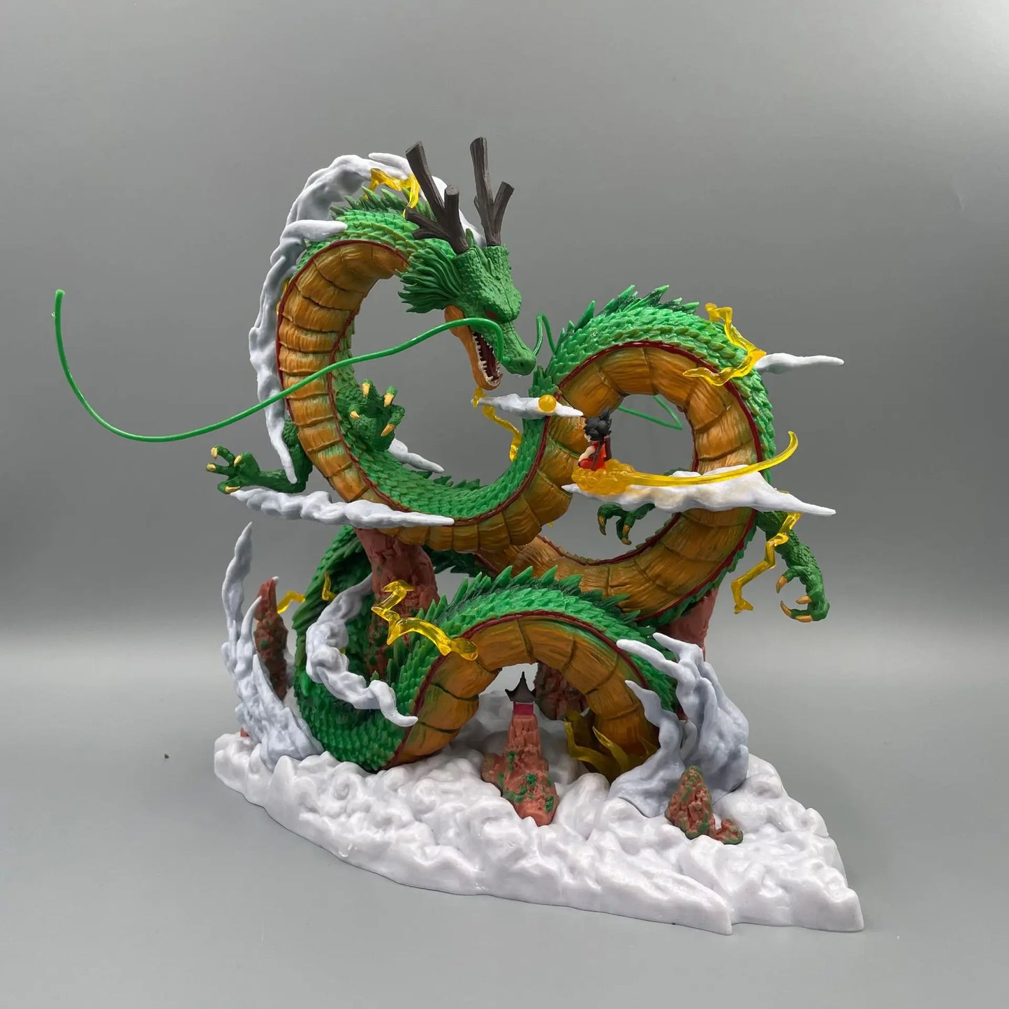 24cm Dragon Ball Anime Figure — Goku & Shenron PVC Statue for Collection & Room Decor