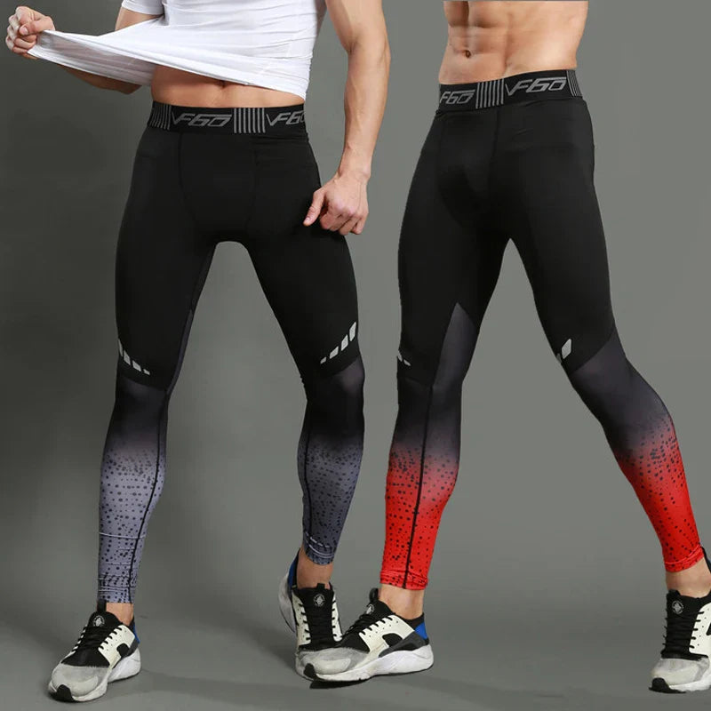 Optimize Your Performance: Men's Compression Pants - Quick Dry Fit Sportswear Running Tights for Fitness Training, Jogging, and Gym Leggings