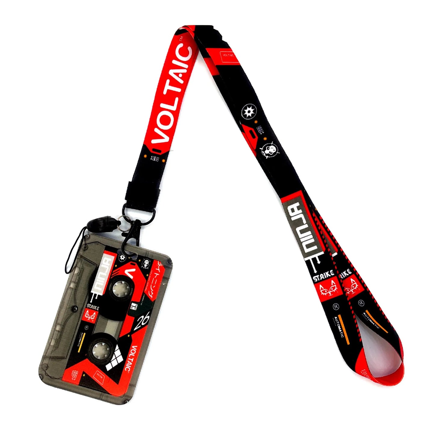 Vintage Tape ID Card Holder with Hanging Rope – Mobile Phone & Chest Card Lanyard