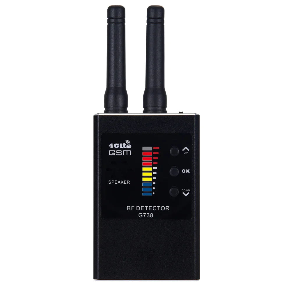 G638 Anti-Spy Wireless RF Signal Detector — GSM, GPS Tracker & Hidden Camera Finder, Professional Military Version