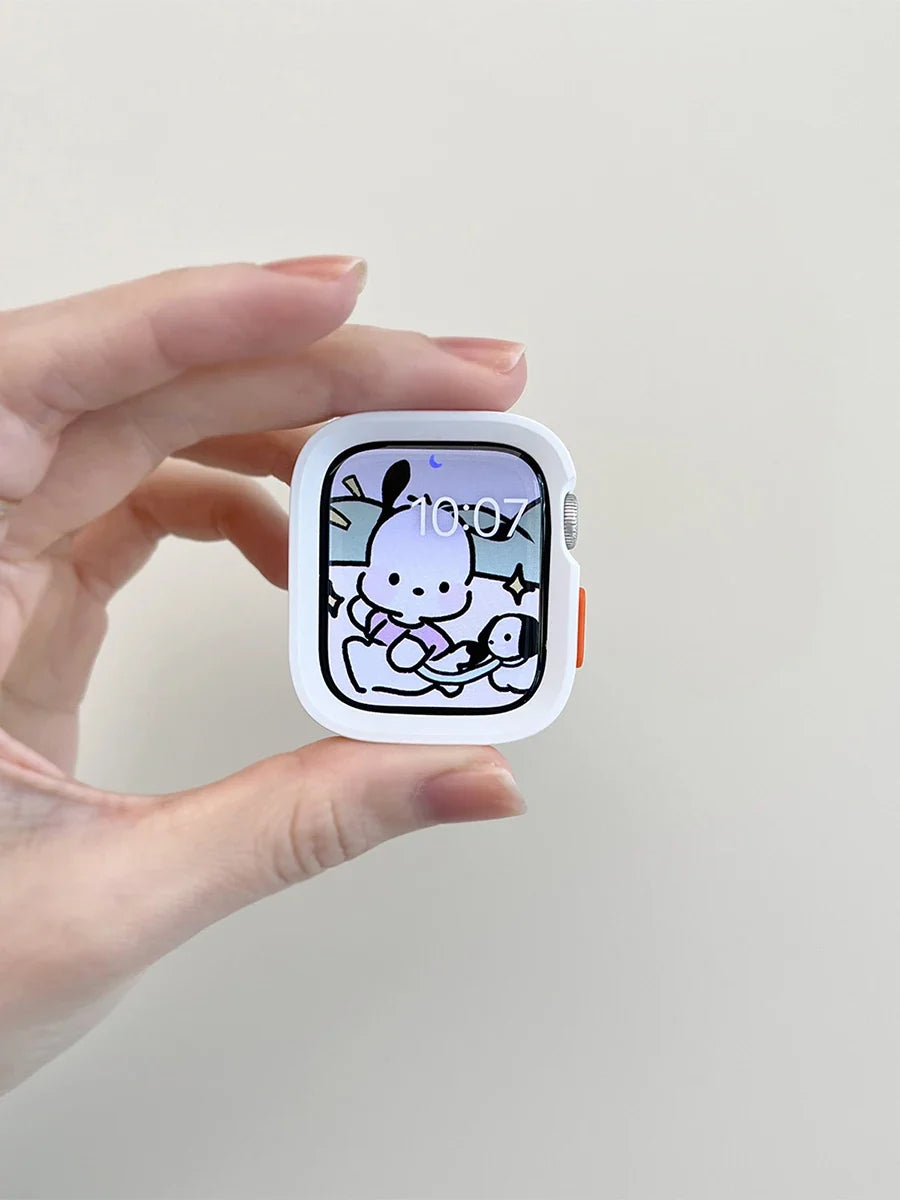 Candy Silicone Apple Watch Case & Strap - Protective Band Cover for Series 11 10 9 8 7 SE 6 5 4 Ultra 49mm 45mm 41mm 44mm 40mm