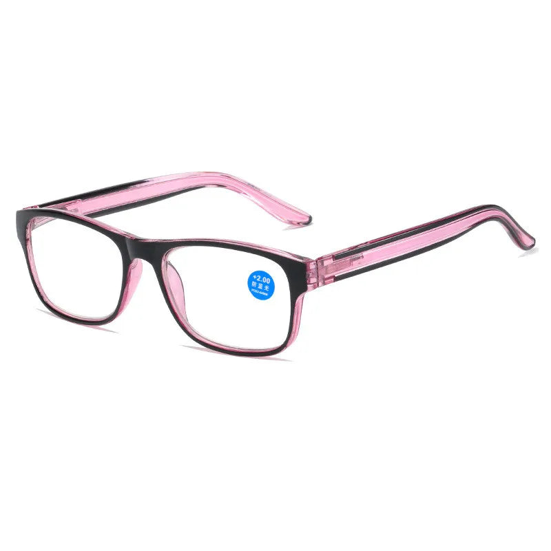 Fashion Reading Glasses for Men & Women – Plastic Presbyopia Eyewear with Anti-Blue Light & UV400 Protection