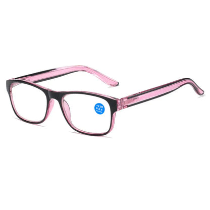 Fashion Reading Glasses for Men & Women – Plastic Presbyopia Eyewear with Anti-Blue Light & UV400 Protection