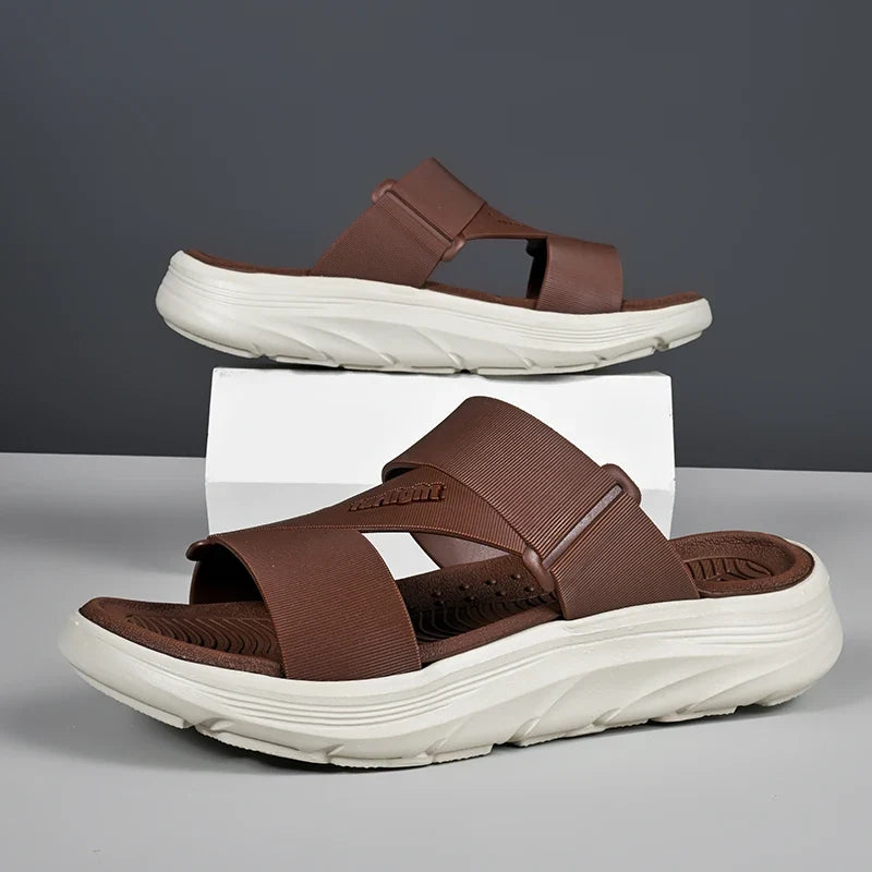 Men’s Summer Sandals - Lightweight Thick Sole Non-Slip Casual Walking Shoes