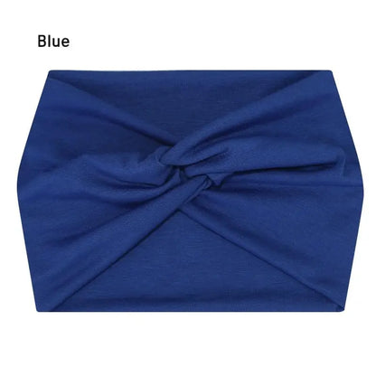 Wide Elastic Headband for Women – Yoga, Pilates, Running & Cycling Sweatband Hairband Turban Makeup Hair Hoop