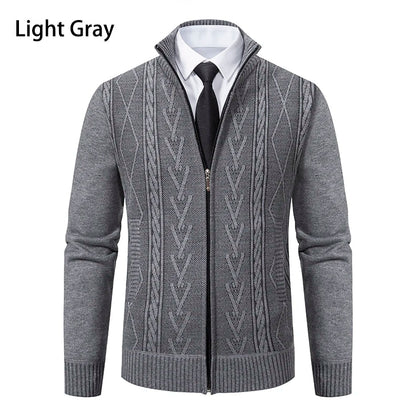 2023 Autumn & Winter Cashmere Padded Sweater Coat - Warm Casual Men’s Knitted Jacket