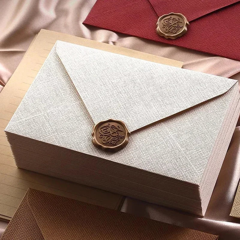 10pcs Window Envelopes : DIY Handmade Gift Packaging for Wedding Invitations, Cash, and Stationery