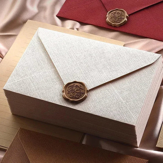 10pcs Window Envelopes : DIY Handmade Gift Packaging for Wedding Invitations, Cash, and Stationery