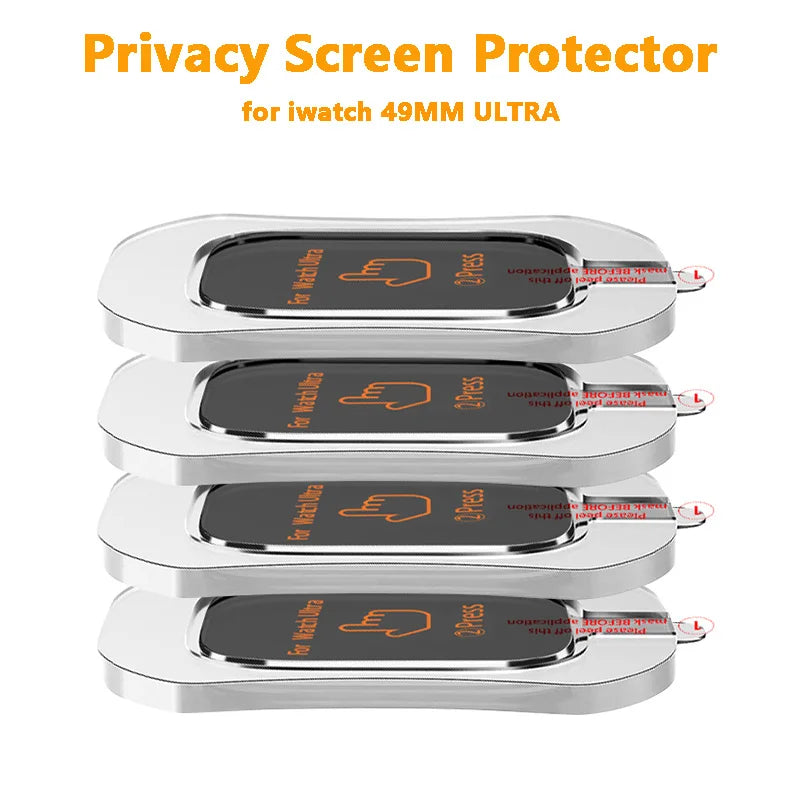 Privacy Tempered Glass Screen Protector for Apple Watch Ultra & Ultra 2 49mm – Includes Alignment Film Tool, Apple Watch Accessories
