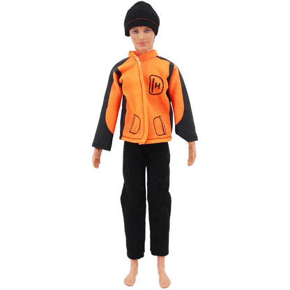 30cm Ken Doll Clothes – Pop Suit Top & Pants Outfit for Boys, Holiday Gift Doll Accessories