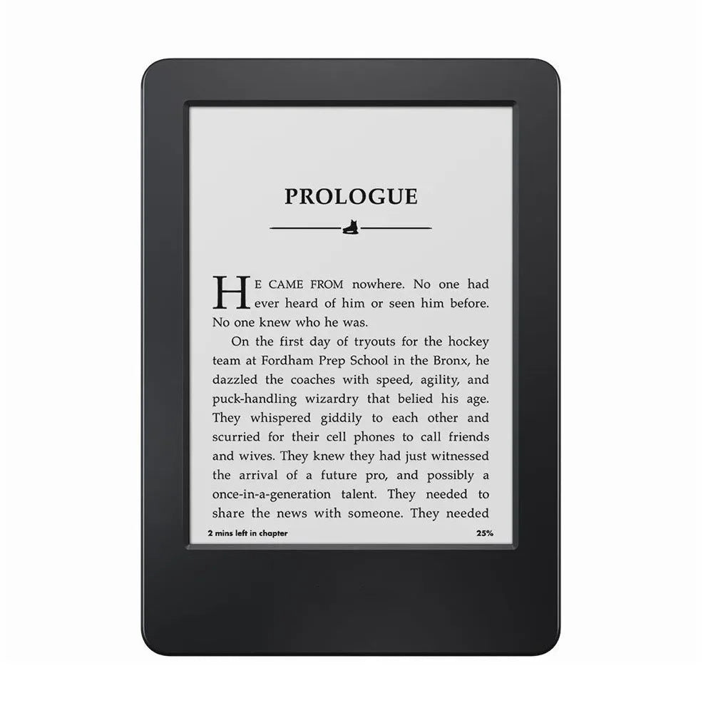 Original Kindle 6th & 8th Gen E-Book Reader, 6-Inch E-Ink Touchscreen, WiFi, No Light, Better Than Kobo E-Reader