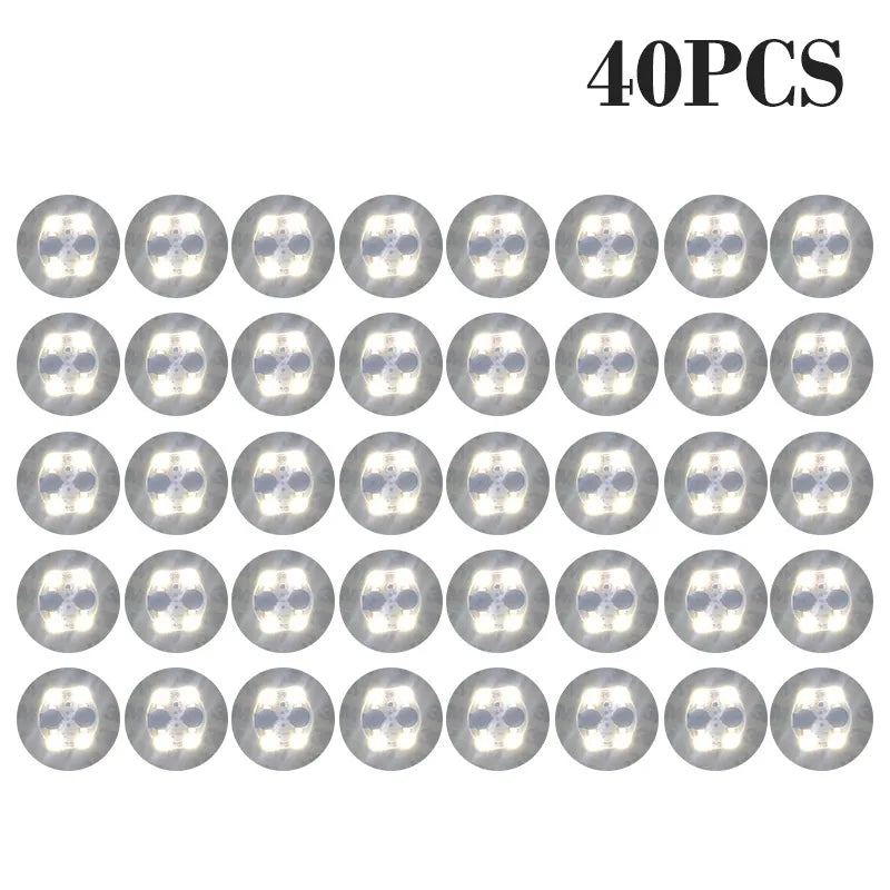 100-Pack LED Tableware Mats & Luminous Cup Stickers — Colorful Flashing Bottle Coasters for Bar, Stall, and Party Lighting