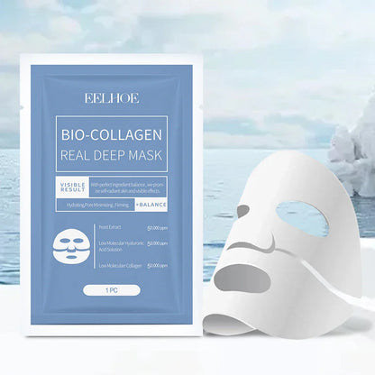 Bio-Collagen Anti-Wrinkle Face Mask – Deep Lifting Mask with Hydrolyzed Collagen, Collagen Reverse Film Peel-Off Mask