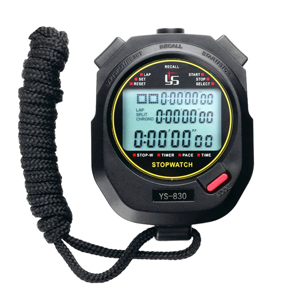 Professional Handheld Digital Stopwatch Timer Outdoor Sports Training Timer Chronograph Stop Watch 0.01s Precision Timer Tools