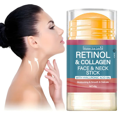 Retinol Lifting & Firming Face Cream Stick — Collagen Moisturizer, Wrinkle Smoothing, Whitening & Brightening Skincare
